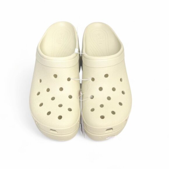 Crocs Platform Siren Clog Bone Beige Women’s 11 Heel New - Picture 3 of 8